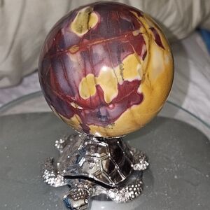 63mm, Colorful Mookaite Sphere, 354g, New! Stand Not Included
